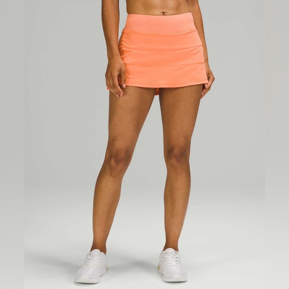Lululemon Pace Rival Mid Rise Skirt Golden Apricot Size 6 - Picture 3 of 11